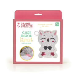 GRAINE CREATIVE Kit Diamond Portemonnaie Chat