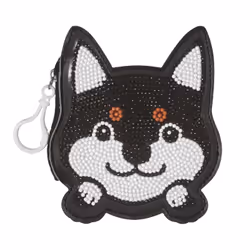 GRAINE CREATIVE Kit Diamond Portemonnaie Chien, Noir, 6 an(s), 10 an(s), Garçon/Fille, Plastique, Chine
