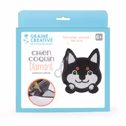 GRAINE CREATIVE Kit Diamond Portemonnaie Chien