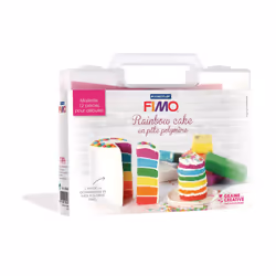 GRAINE CREATIVE Mallette Rainbow Cake Fimo, Multicolore, 21 pièce(s), 14 an(s), 99 an(s), Garçon/Fille, Allemagne