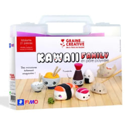 Coffret pâte polymère - Ma mallette sushis kawaï