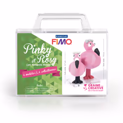 GRAINE CREATIVE Kit Figurine Fimo « Pinky Et Rosy», 1,2 an(s), Garçon/Fille, France, 140 mm, 135 mm, 125 mm