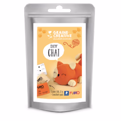 GRAINE CREATIVE Sachet Fimo 2X25G - Chat