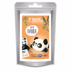GRAINE CREATIVE Sachet Fimo 2X25G - Panda