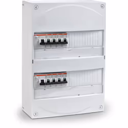 Caractéristiques du coffret électrique prééquipé 3 rangées, 39 modules (Logement T2) - ABB : Modèle : coffret électrique préé ...