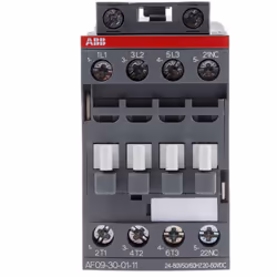 Tension de bobine = 24 V (c.a./c.c.) Nombre de pôles = 3 Courant de contact = 25 A Gamme de puissance = 4 kW Configuration de ...