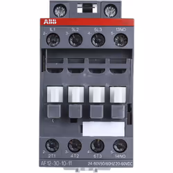 Tension de bobine = 24 V (c.a./c.c.) Nombre de pôles = 3 Courant de contact = 28 A Gamme de puissance = 5,5 kW Configuration  ...