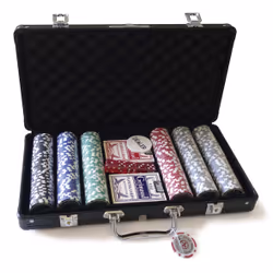 Grimaud POKER - MALLETTE PREMIUM , 300 JETONS 11,5G MARQUÉS, 2 JEUX