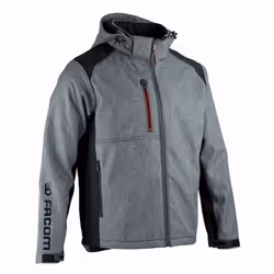 Description générale La veste de travail Softshell à capuche amovible TRIAL de la marque Facom est conçue pour allier protect ...