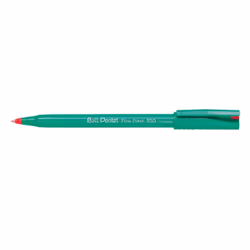 Pentel Fine Point R50, Clip, Stylo à bille, Rouge, 12 pièce(s), Fin