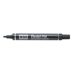 Pentel N 50 marqueur indélébile Pointe ogive Noir 12 pièce(s)
