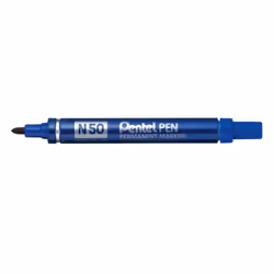 Pentel N 50 marqueur indélébile Pointe ogive Bleu 12 pièce(s)