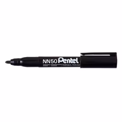 Pentel NN50, Noir, Pointe ogive, Noir, Polypropylène (PP), 3,9 mm, 5,8 mm