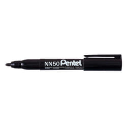 Pentel NN50 marqueur indélébile Pointe ogive Noir 12 pièce(s)