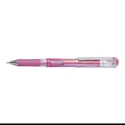 Roller - Pentel - Hybrid Gel Grip DX - Encre gel - 1 mm - Rose métallique - Moyen