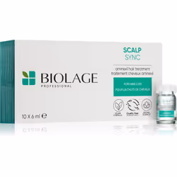 Ralentissez la chute excessive de vos cheveux. La cure anti-chute ScalpSync de Biolage contient la technologie brevetée Amine ...