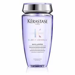 Ne doutez plus un instant de la beauté de votre coloration blonde. Sa brillance sera assurée par le shampoing hydratant illuminateur pour cheveux blonds décolorés ou méchés Kérastase Blond Absolu Bain Lumière. Grâce aux nombreuses substances actives contenues