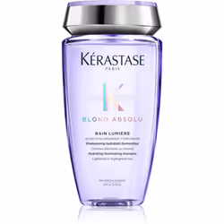 Ne doutez plus un instant de la beauté de votre coloration blonde. Sa brillance sera assurée par le shampoing hydratant illuminateur pour cheveux blonds décolorés ou méchés Kérastase Blond Absolu Bain Lumière. Grâce aux nombreuses substances actives contenues