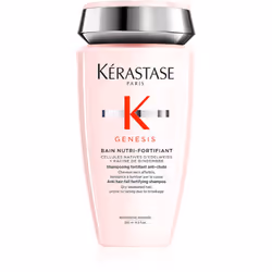 Dites définitivement adieu au problème de chute de cheveux. Le shampoing hydratant et revitalisant Kérastase Genesis Bain Nutri-Fortifiant favorise la microcirculation du cuir chevelu et crée ainsi un environnement favorable à la pousse des cheveux. Il renforce également les fibres capillaires