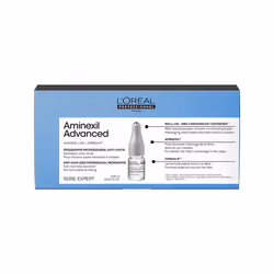 Aminexil Advanced ampoules enrichies en actifs dermatologiques pour cheveux 10 x 6 ml
