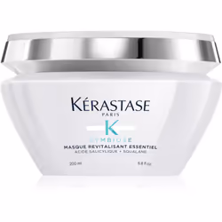 Le masque régénérant Kérastase Symbiose Masque Revitalisant Essentiel revitalise les cheveux abîmés et le cuir chevelu. Sa te ...