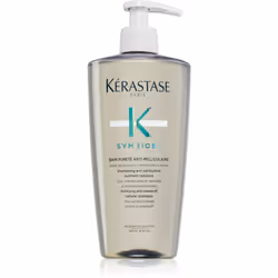 Le shampoing purifiant Kérastase Symbiose Bain Pureté Anti-Pelliculaire a été conçu pour les cuirs chevelus sensibles, gras e ...