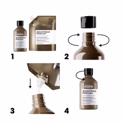 Absolut Repair Molecular shampooing professionnel sans sulfate pour cheveux abîmés recharge 500 ml - Vue supplémentaire 4