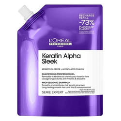 L'Oréal Professionnel Keratin Alpha Sleek Shampoing Professionnel Éco-Recharge 500 ml