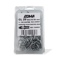EDMA 046901 attache d'assemblage 100 pièce(s)