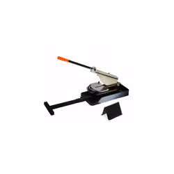 Guillotine professionnelle pour parquet stratifiévinyle & lame bardage fibre ciment.Coupe possible de 0° à 90° nette sans eff ...