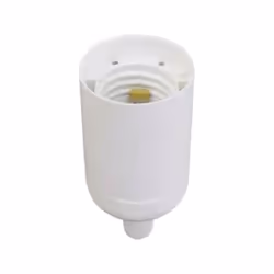 Douille plastique E27. Avec Chemise filetée. Tension 230 volts. Puissance: 70 watts. Longueur du raccord: 10 millimètres. lon ...