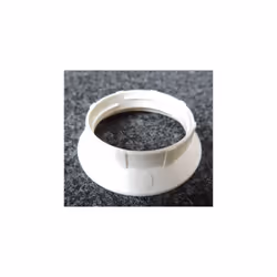 Double bague large blanche Ø 58mm pour chemise douille de lampe culot E27 L'Ebenoid 047299 DOUBLE BAGUE E27 LARGE BLANC ref 0 ...