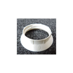 L'ebenoid - Double bague large blanche ø 58mm pour chemise douille de lampe culot E27