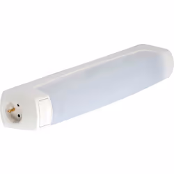Réglette salle de bain EO S19 sans source lumineuse blanc SSL interrupteur PC 2P+T- L’ÉBÉNOÏD - 055215