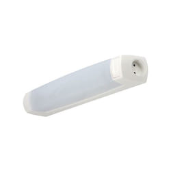 L'ebenoid - L'Ebenoïd 055318 réglette salle de bains led eo s19 led - 7w - 3000k - 400 lm - inter + pc - blanc