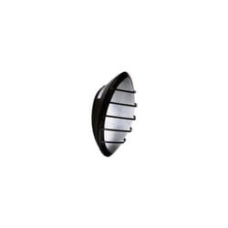Applique murale fluo 1x18W à detection hf grille poly noire 331x279mm avec lampe G24q-2 230V IK10 IP65 dome ebenoid 079347