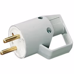 Fiche électrique - LEBENOID - Mâle 2P+T 16A - IP40 - Gris - Intérieur