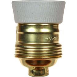 L'ebenoid - Douille E27 acier laitonné - Raccord diam. 10 mm