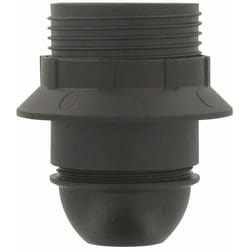 Douille e27 plastique raccord ø 10 mm noir