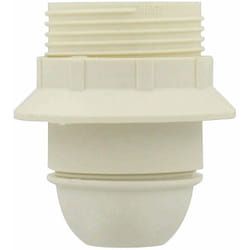 Douille e27 plastique raccord ø 10 mm blanc