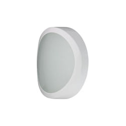 L'ebenoid - Hublot extérieur led 21W design polycarbonate blanc ø 350mm 4000K 2000lm 230V IK10 IP55 sextan ebenoid 971718