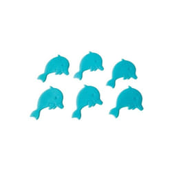 Figurines antidérapantes de douche ou baignoire pvc dauphins x6pcs Bleu Spirella