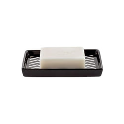 Spirella - Porte savon Céramique wave Noir & Blanc