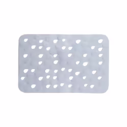 Tapis Fond de baignoire PVC DROPS 53x35cm Gris Spirella