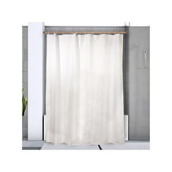 Barre tringle pour rideau de douche ou baignoire extensible sans perçage en Alu KRETA 75-125cm Cuivré Spirella
