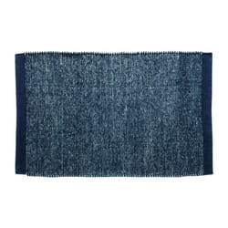 Tapis de bain Coton chambray 50x80cm Bleu Spirella