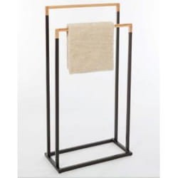 Spirella Chic Support de serviette Colonne Noir