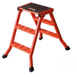 Marchepied pliant alu de chez Mondelin 70cm Hauteur : 70 cm Poids : 5,7 kg Charge utile : 150 kg 2 marches caillebotis en alu ...