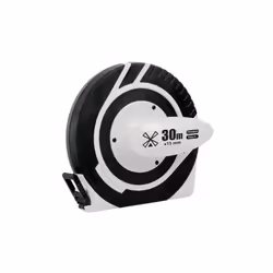 Mesure longue boîtier rond avec poignée de chez Mondelin Poignée pratique lors du rembobinage Boitier bimatière ABS et élasto ...