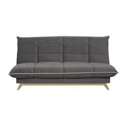 Dunlopillo - Banquette clic-clac - 2/3 places - Tissu Gris - 192 x 98 x 92 cm - toundra